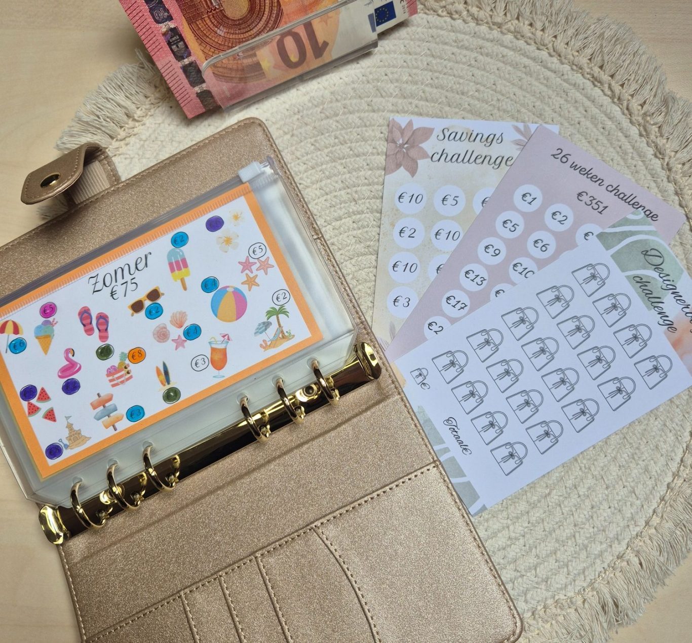Cashstuffing challenges budget binder